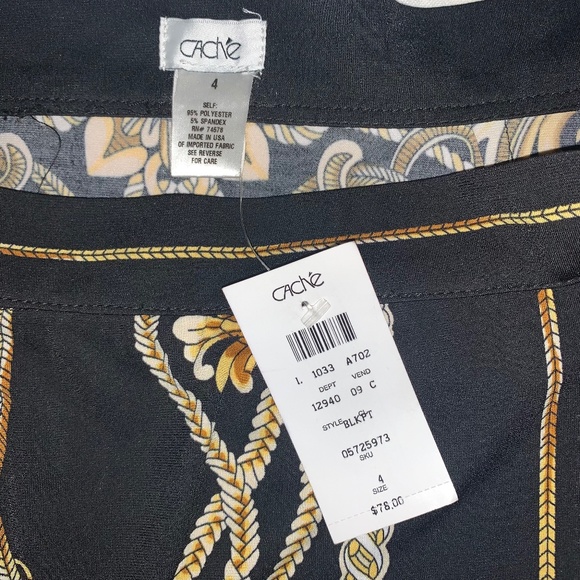 Caché printed skit. Size 4 NWT - Picture 2 of 3